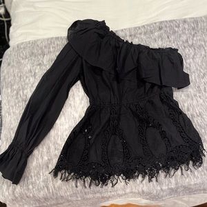 One shoulder BCBG top